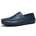 Men Leather Shoes Men Summer Loafers Slip on Business Casual Leather Shoes Classic Soft Moccasins Hombre Breathable Flats Shoes