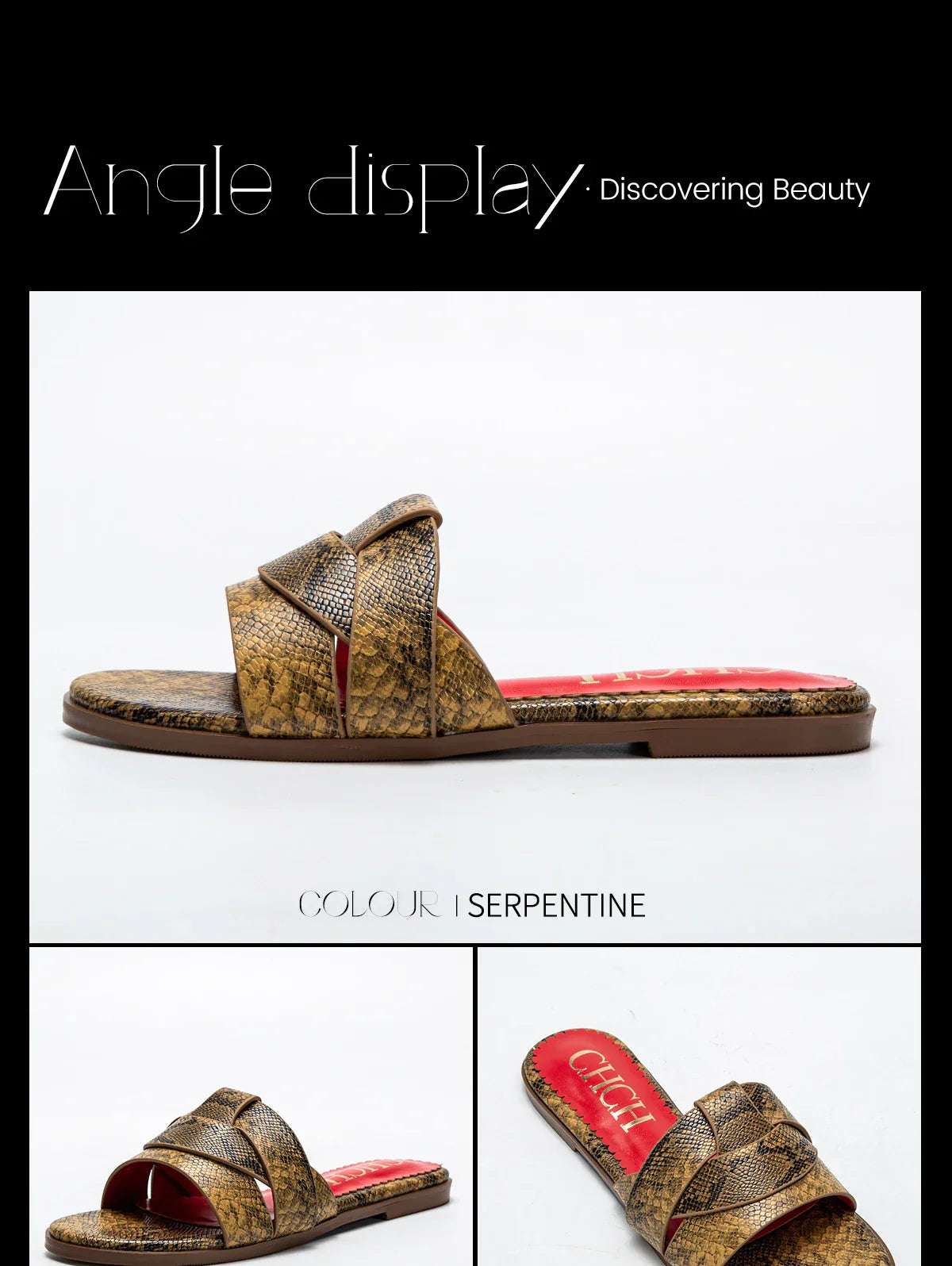 Women's Slippers Luxury brand PU Material Outdoor Flat Bottom Beach Tourism Summer Women's Slippers  2024 summer