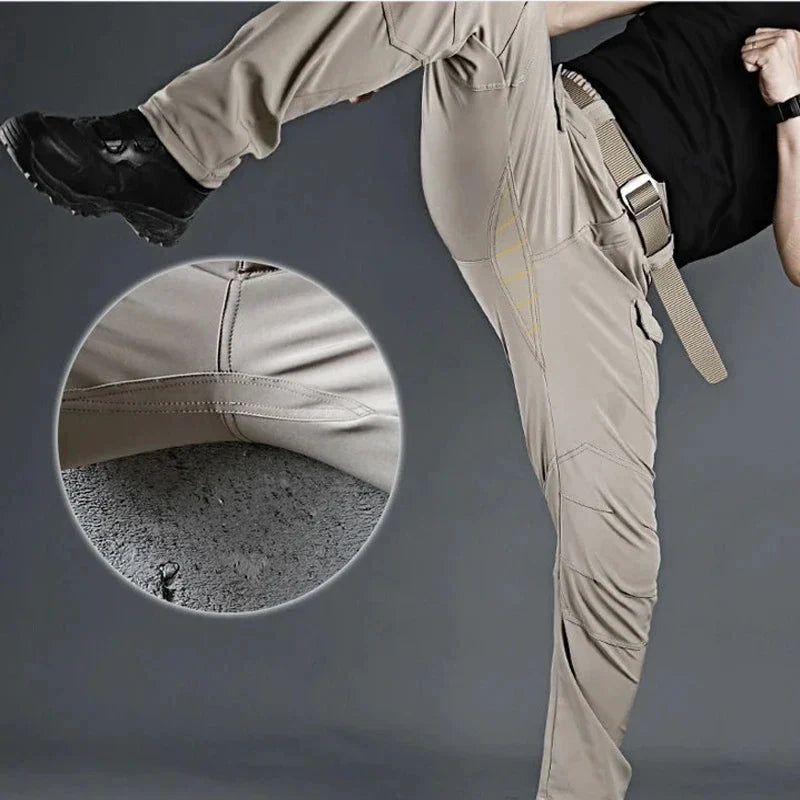 Men's Tactical Pants Elastic Cargo Trousers Casual New Autumn Waterproof Outdoor Hiking Multi-pocket Wear-resistant Cargo Pant