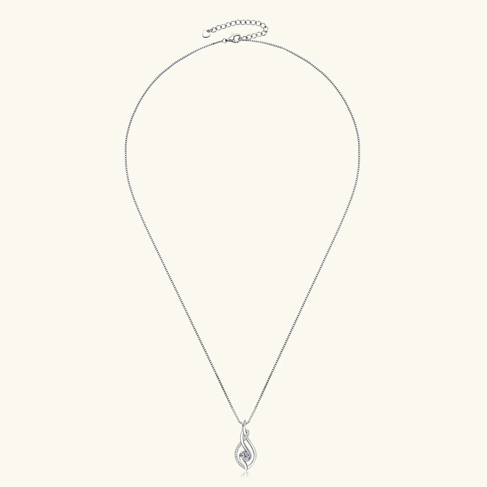 Real Full Moissanite Necklace for Women Twisted Pendant Choker Chain 925 Silver Yellow Gold Color Fine Jewelry with Certificate