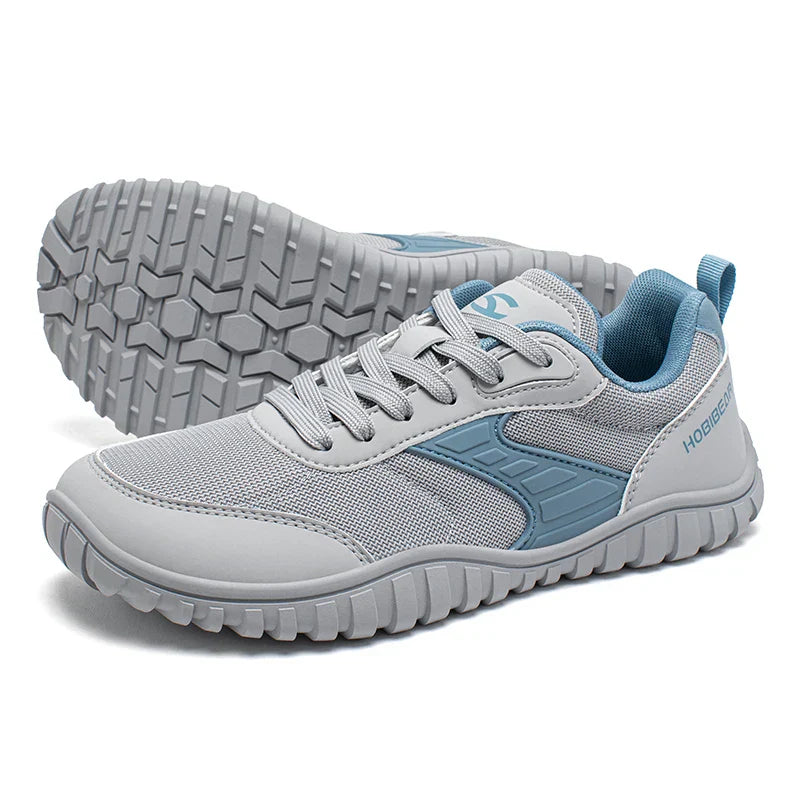 Minimalist Wide Toe Shoes Mens Womens Artificial Leather Running Sneakers Lace Up Lightweight Breathable Walking Shoes