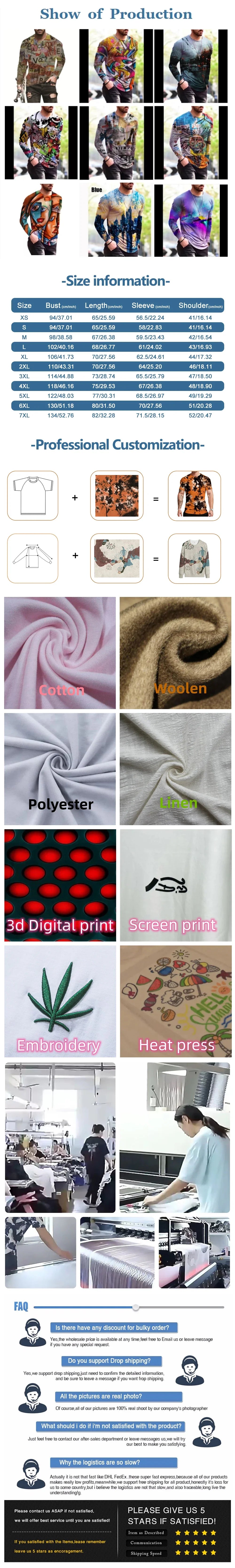 Christmas-Themed Men's Fashion Long-Sleeve T-Shirt Relaxed Fit Comfortable Crew Neck Sweatshirt Holiday Party Attire