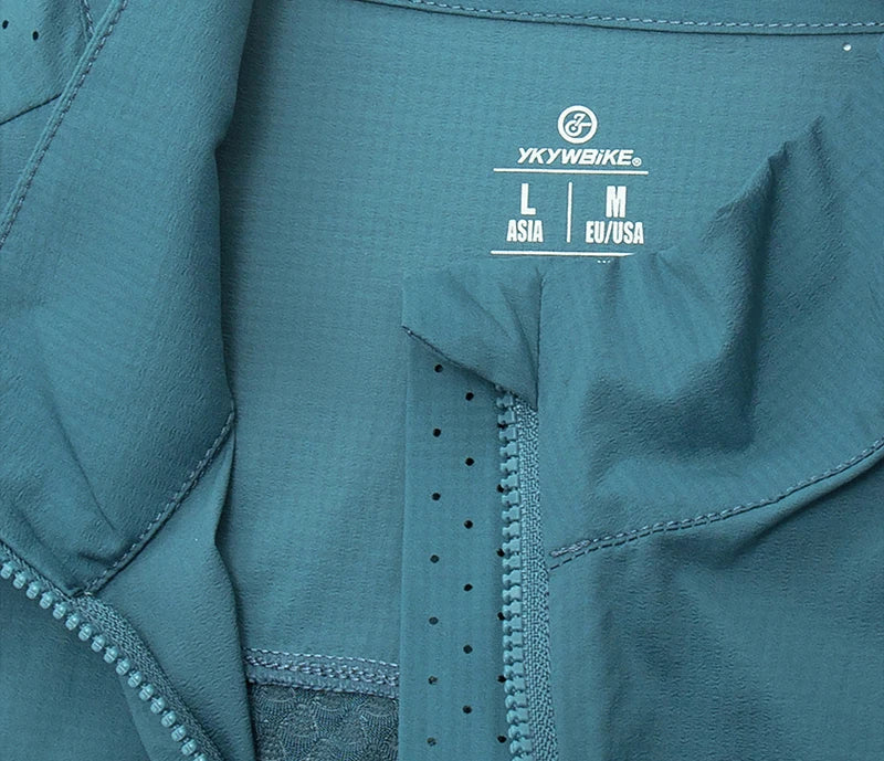 Men Windproof Waterproof Long Sleeve Cycling Jacket YKK Double Zipper Breathable MTB Bike Clothing Tops Pro Team Jersey