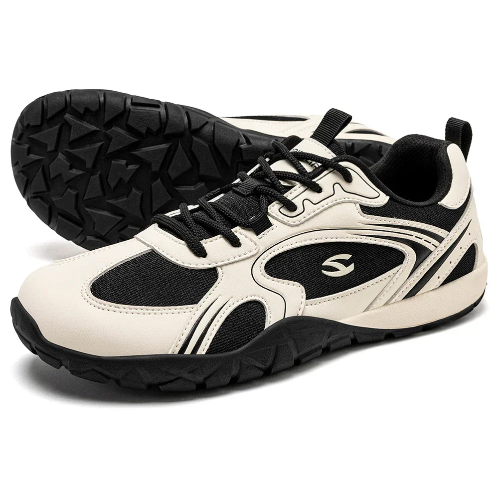 Unisex Wide Toe Barefoot Shoes Minimalist Retro Walking Sneakers Hiking Trail Running Shoes for Men Women