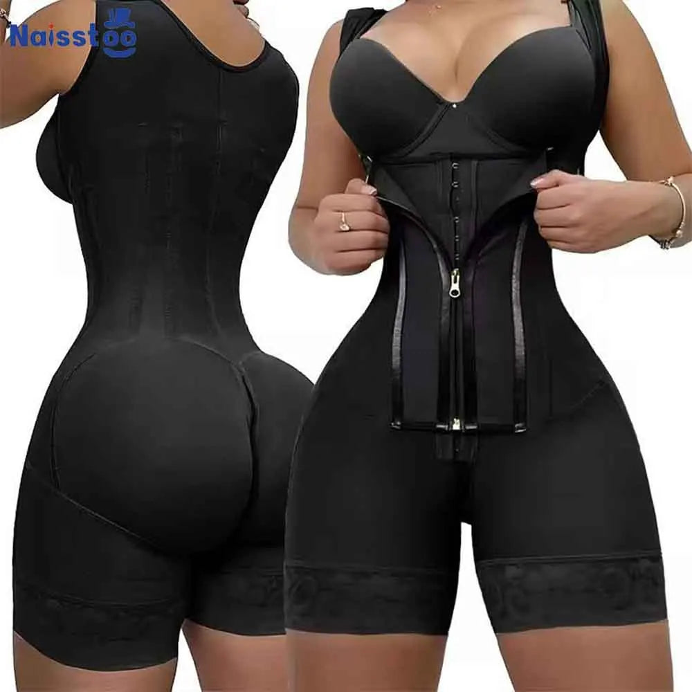 Fajas Colombianas Post Tummy Shapers Women Fully Body Shaper Waist Trainer Firm High Compression Shapewear Reducing and Shaping