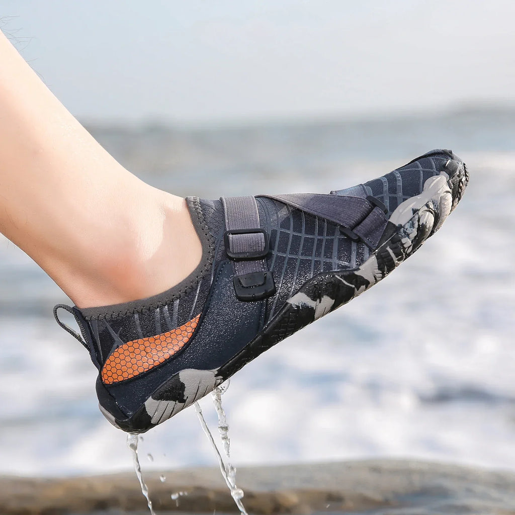 Men's Elastic Aqua Shoes Breathable Women Outdoor Wading Sneakers Quick Dry Water Shoes for Diving Swimming