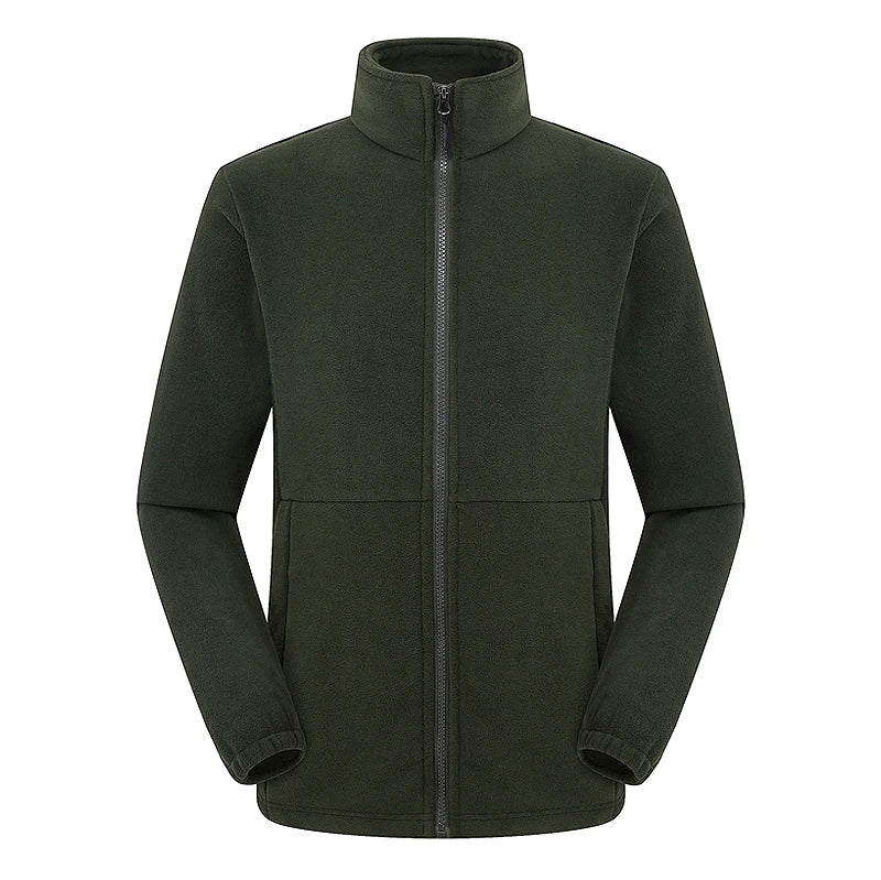 Men Polar Fleece Jackets Winter Windproof Thermal Soft Shell Jacket Outdoor Sports Hiking Camping Skiing Climbing Warm Coat