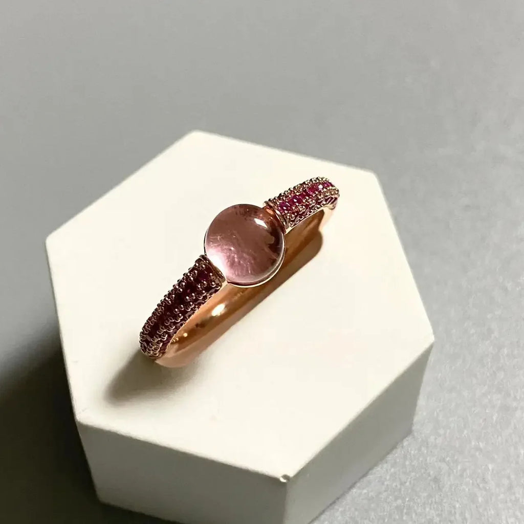 6mm Round Candy Style Ring for Women 33 Colors Purple Zircon Crystal Inlay Jewelry Birthday Gift