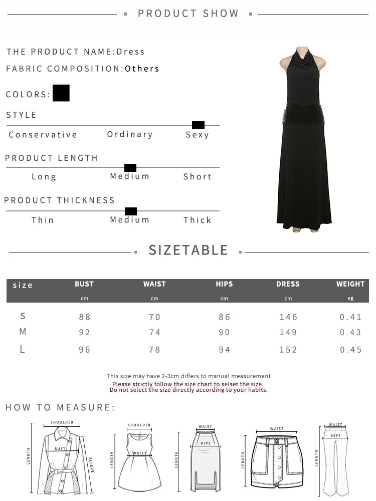 Backless Fashion Dresses Elegant Halter Patchwork Draped Maxi Bodycon Female Solid Simple Evening Party Frock New