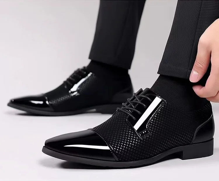 Dress Shoes Man Casual Business Pointed Toe Social Shoe for Men Breathable In Summer Leather Luxury Designer Clothing Low Price
