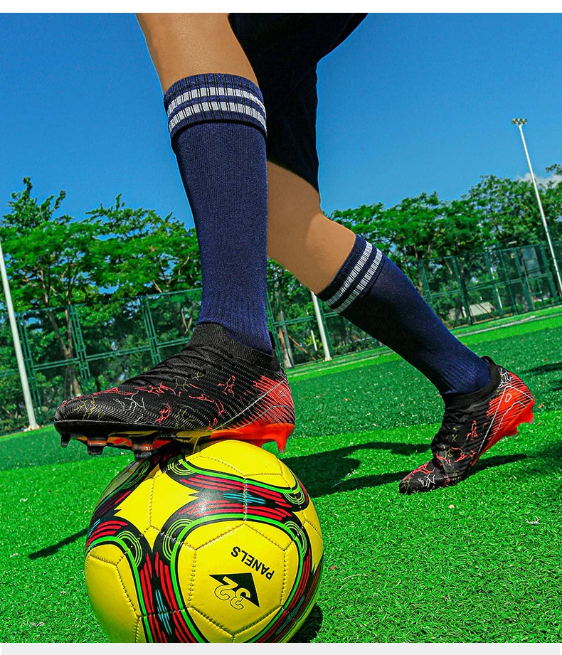 New Men's Football Boots Cleats Non-Slip Sneakers Training Soccer Shoes Top Quality FG Wholesale Drop Shipping Unisex Adult