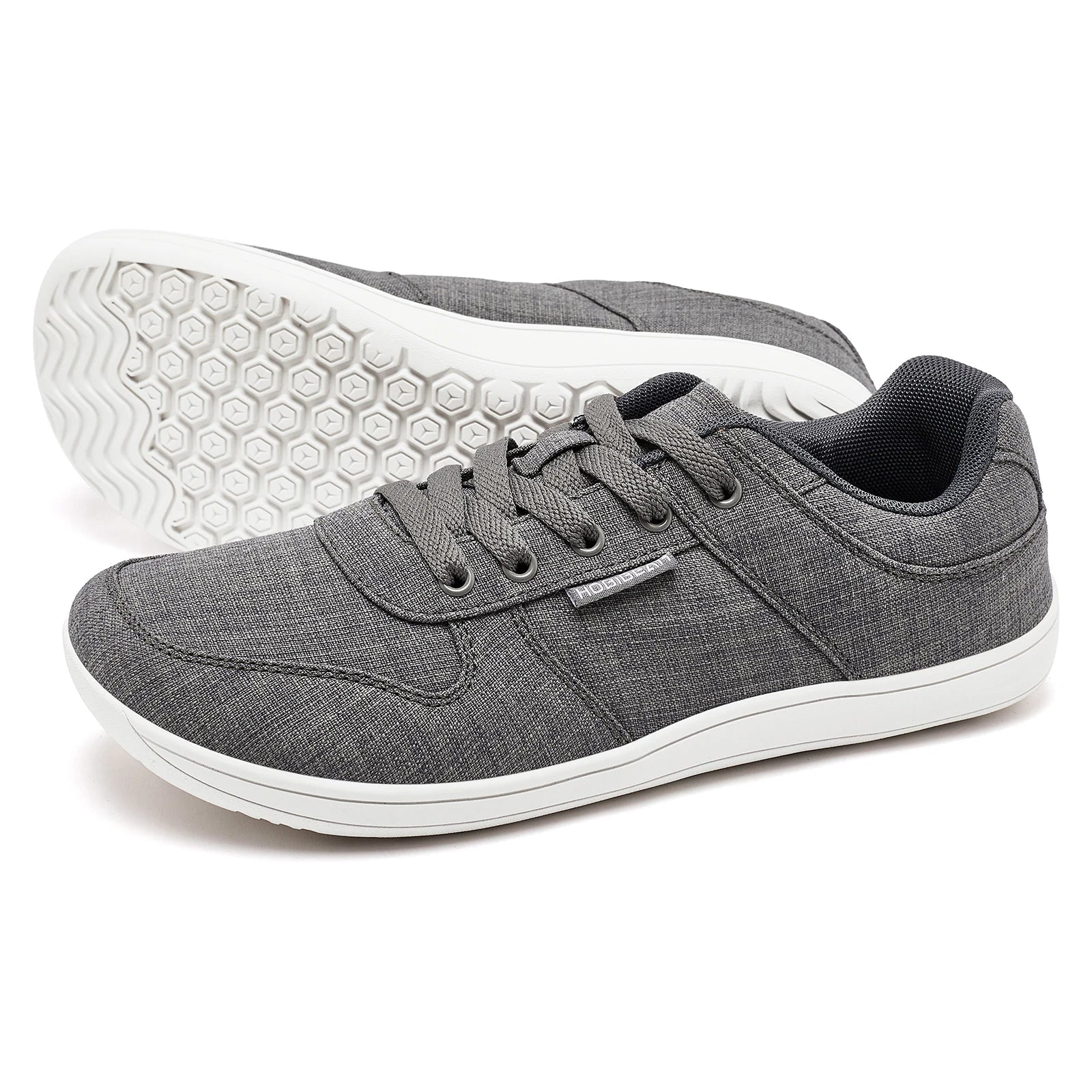 Unisex Barefoot Shoes for Men Women Wide Minimalist Walking Sneakers Lace-Up Outdoor Lightweight Running Shoes