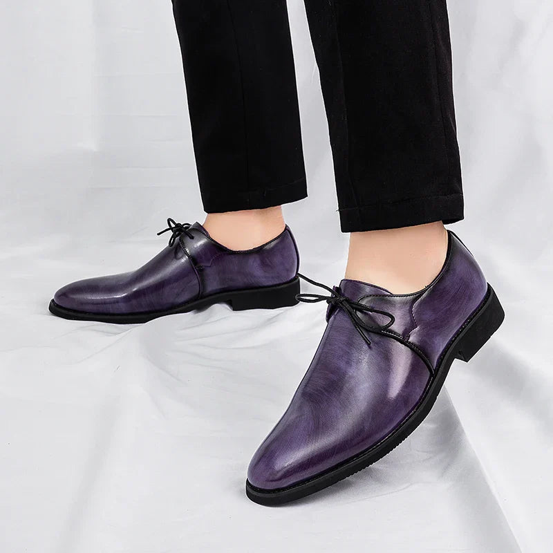 New Men's Solid-Color Belt Casual Shoe Are Comfortable And Classic Business Office Fair Dress Shoe Are Fashionable Wedding Shoes