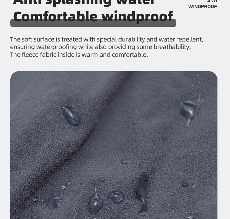 Men's Cycling Jacket 10-20°C Waterproof Windproof Bicycle Windbreaker Warmth Fleece Road Bike Jacket Cycling Clothing