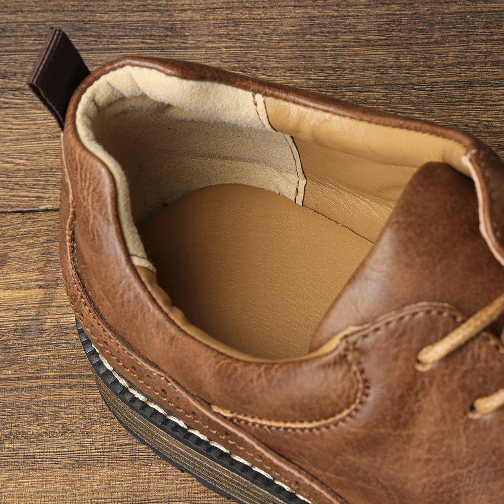 40-46 Size Men's Casual Leather Shoes Comfortable Fashion Brand 2025 Trendy Footwear