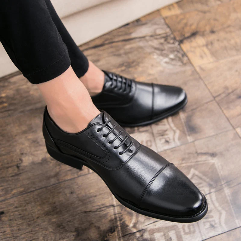 Men’s Derby Dress Shoes – Casual Leather Lace-Up Footwear for Office & Everyday Wear