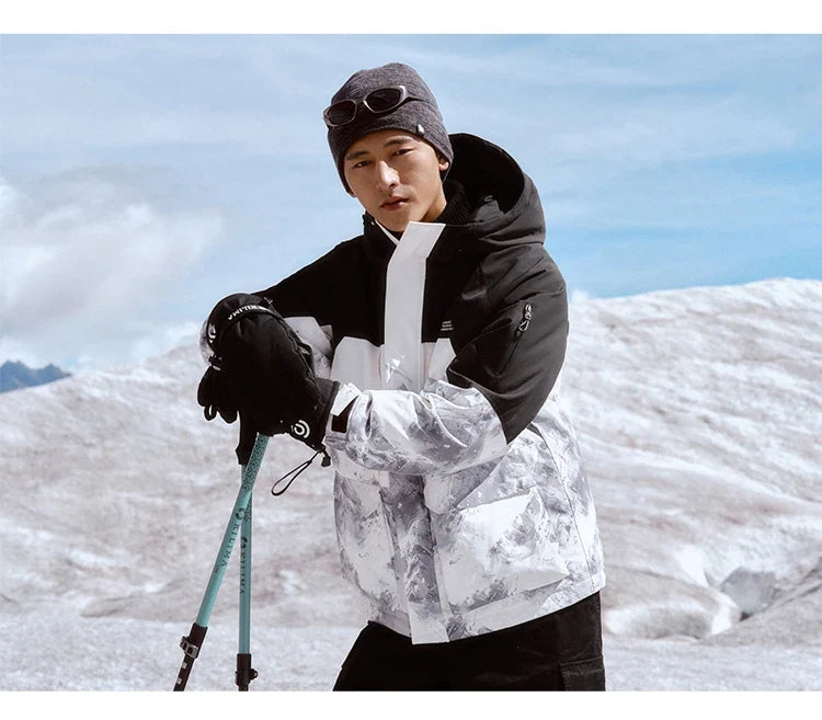 Down Jacket Men 2026 New Winter Couple Windproof Wear-Resistant and Warm Outdoor Contrasting Colors Outerwear
