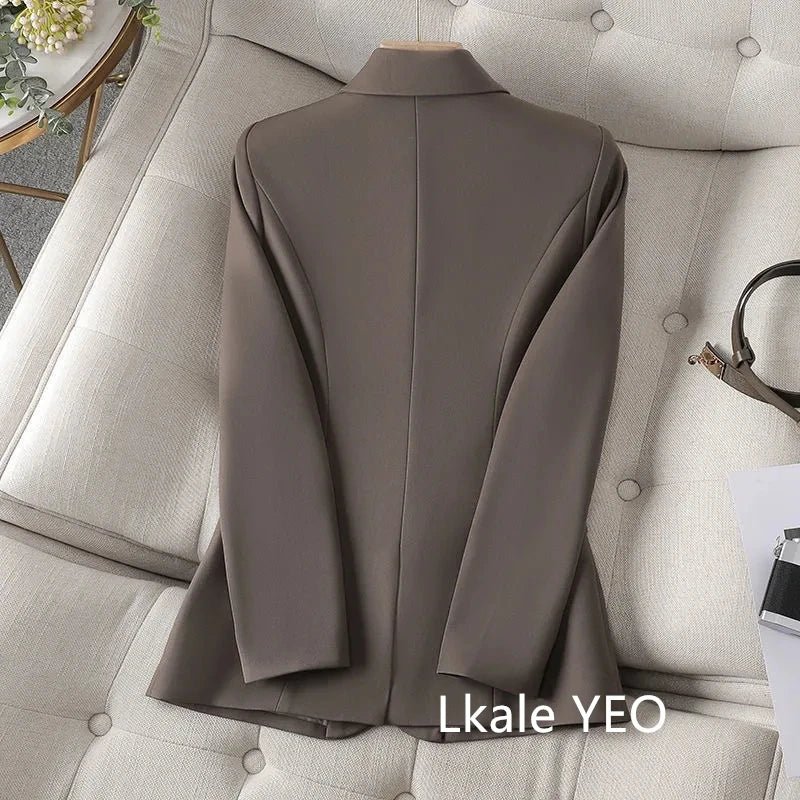 Women's Suit Jacket 2025 Spring Autumn Temperament Cultivate Oneself Ladies Blazer Coat Fashion Trend Versatile Lady Outerwear