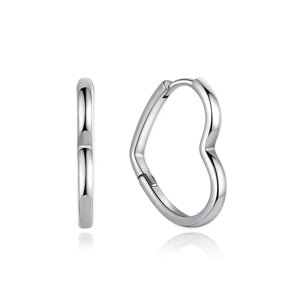 Original 925 Sterling Silver Earrings 2025 Stud Hoop Crystal Earings For Women Rose Gold Crown Heart Infinity Bee Earing Jewelry