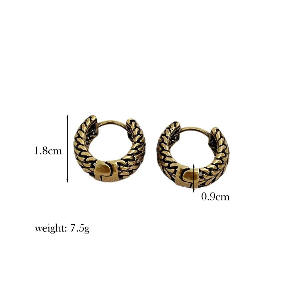 Fashion Jewelry Sweet Korean Temperament Metal Geometric Hoop Earrings For Women Party Gifts Simply Design Accessories