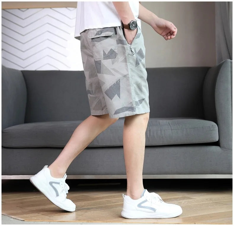 Big Size Men's Casual Shorts Light Weight Cotton Shorts Summer Running Breathable Sweat Shorts
