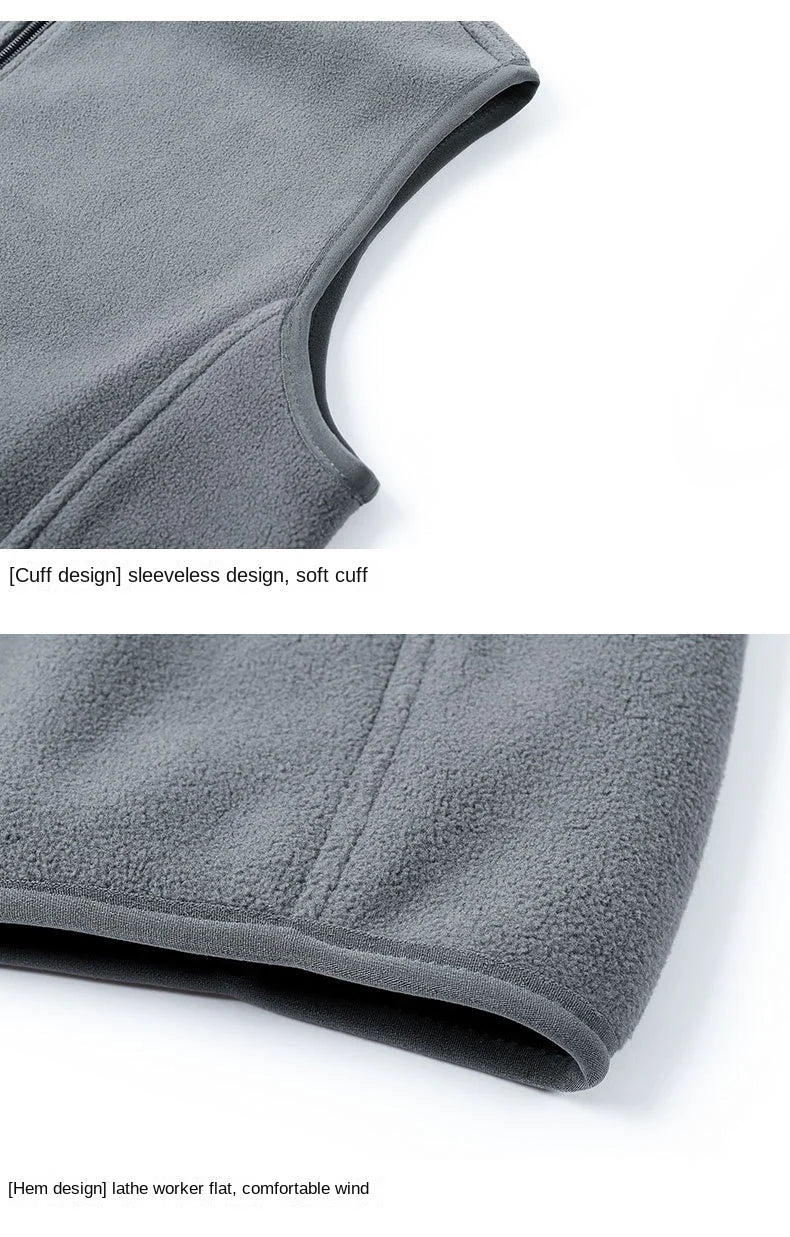 Autumn Fashion Plus Size Male Warm Waistcoat Fleece Vest Men's Lamb Cashmere Warm Sleeveless Coat Men Brand Clothing Winter Vest