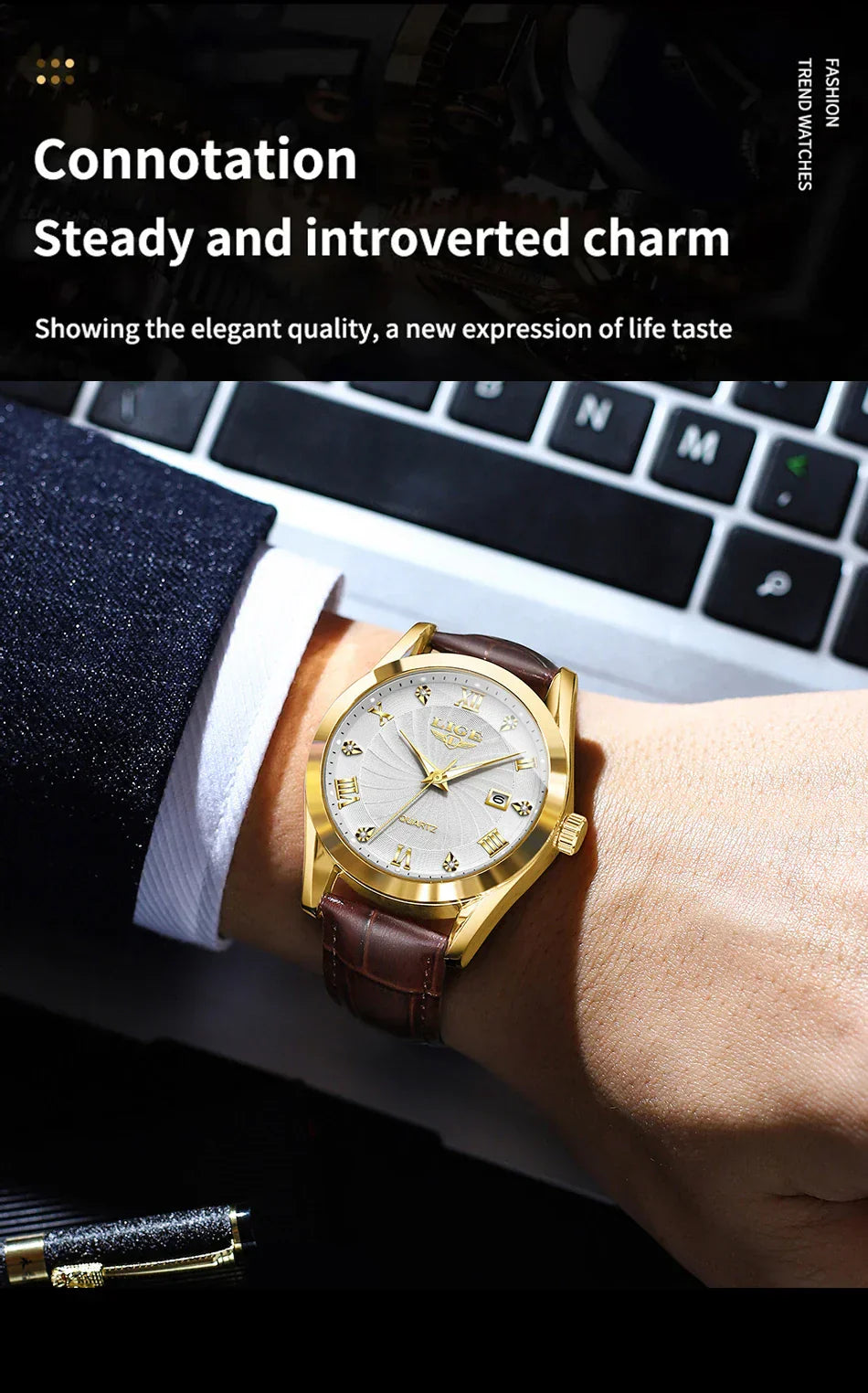Women Watch Fashion Leather Military Sport Waterproof Watches For Women Top Brand Luxury Women's Bracelet Watch Reloj Mujer