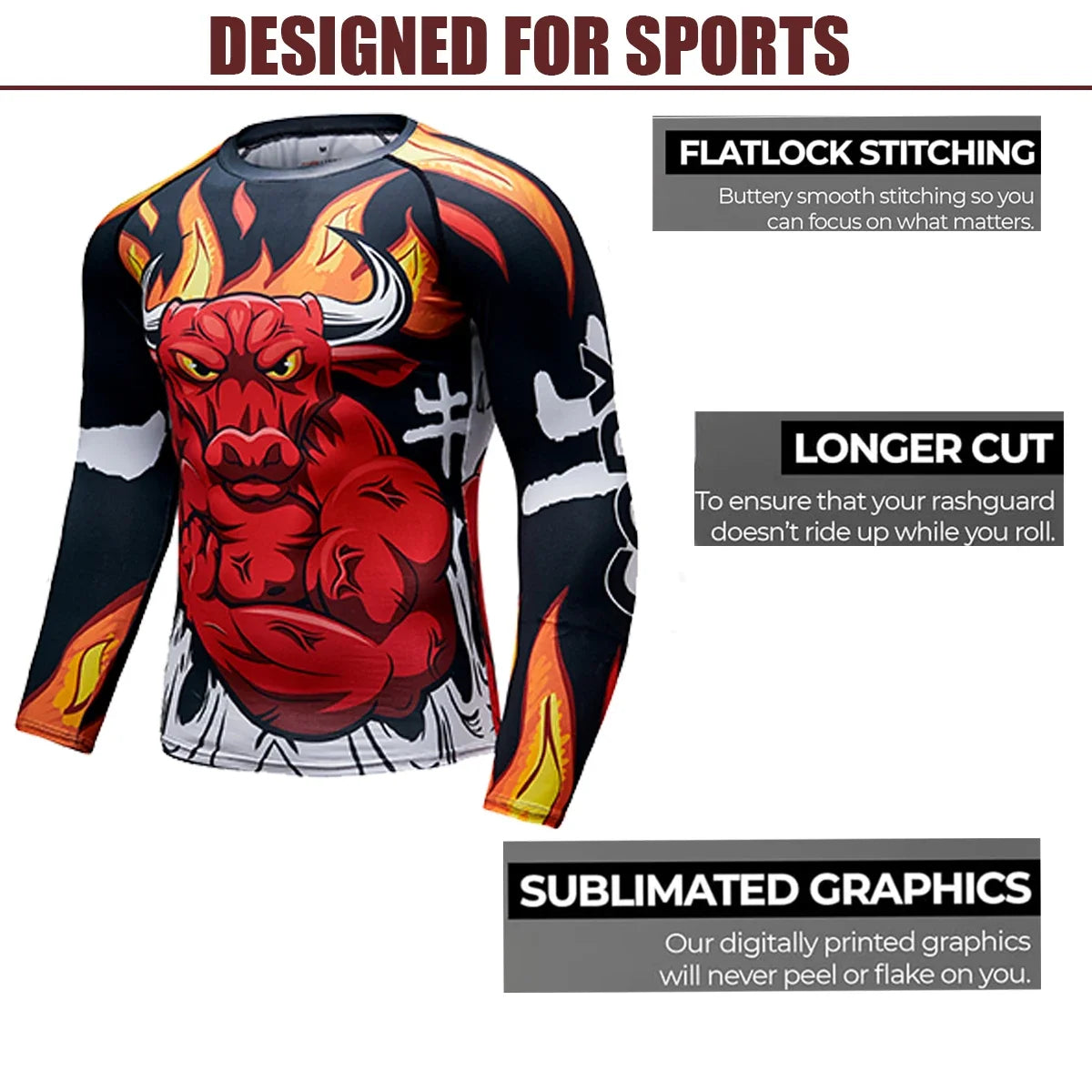 Men's Jiu Jitsu Kimono Rashguard MMA T-shirt Animal Print Compression Shirts Sport Tops Bjj Kickboxing Muay Thai Sport Boxing