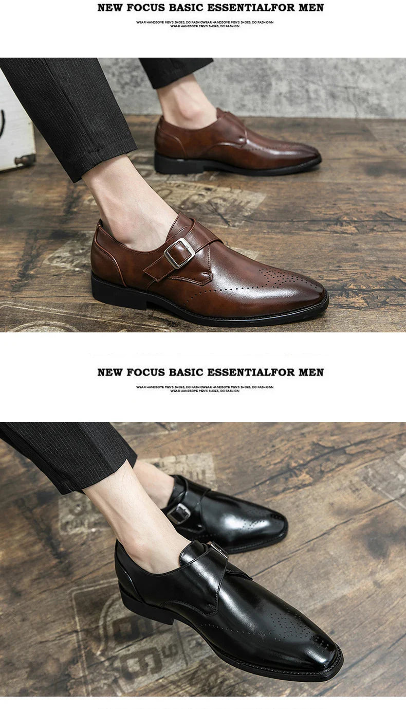 Leather Shoes For Man Loafers Casual Fashion Business Formal Shoes wedding Big Size Designer Shoes High Quality
