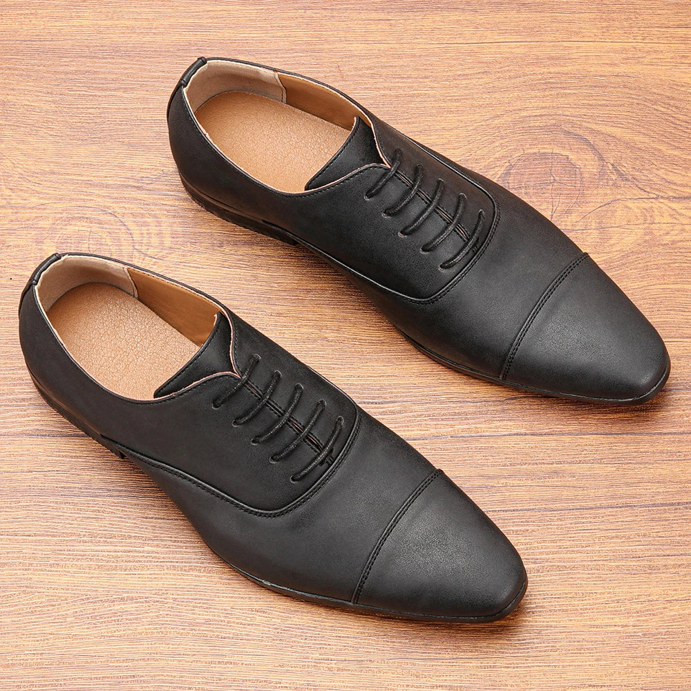 Comfortable dress shoes men, fashionable Oxford gentlemen's social men's shoe