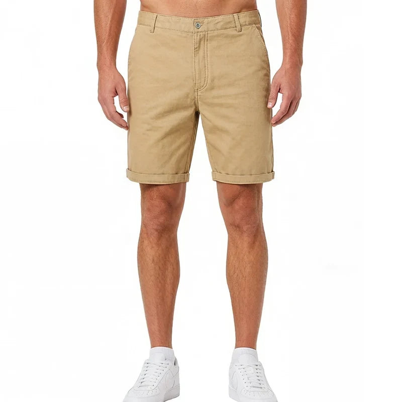 Summer Men Shorts 100% Cotton Mens Casual Shorts Male Bermuda Cargo Overalls Sport Work Shorts
