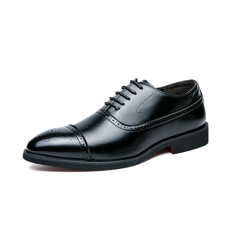 Men's Fashion Casual Party Dress Shoes – Black & Brown | Adult Sizes 40–48