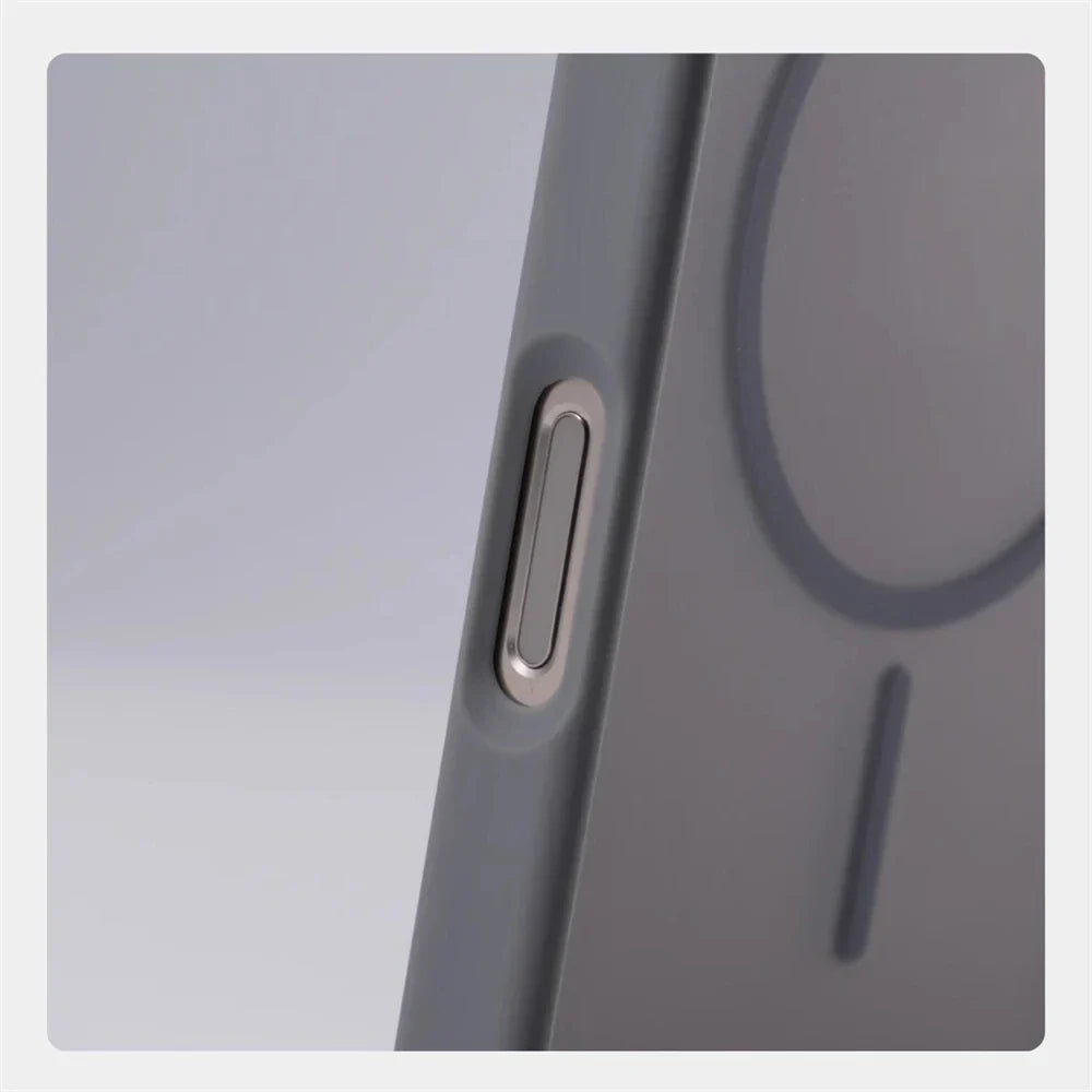 Luxury Matte Translucent Magnetic Case For iPhone 17 16 Pro Max 15 14 Plus 13 12 For Magsafe Wireless Charging Shockproof Cover