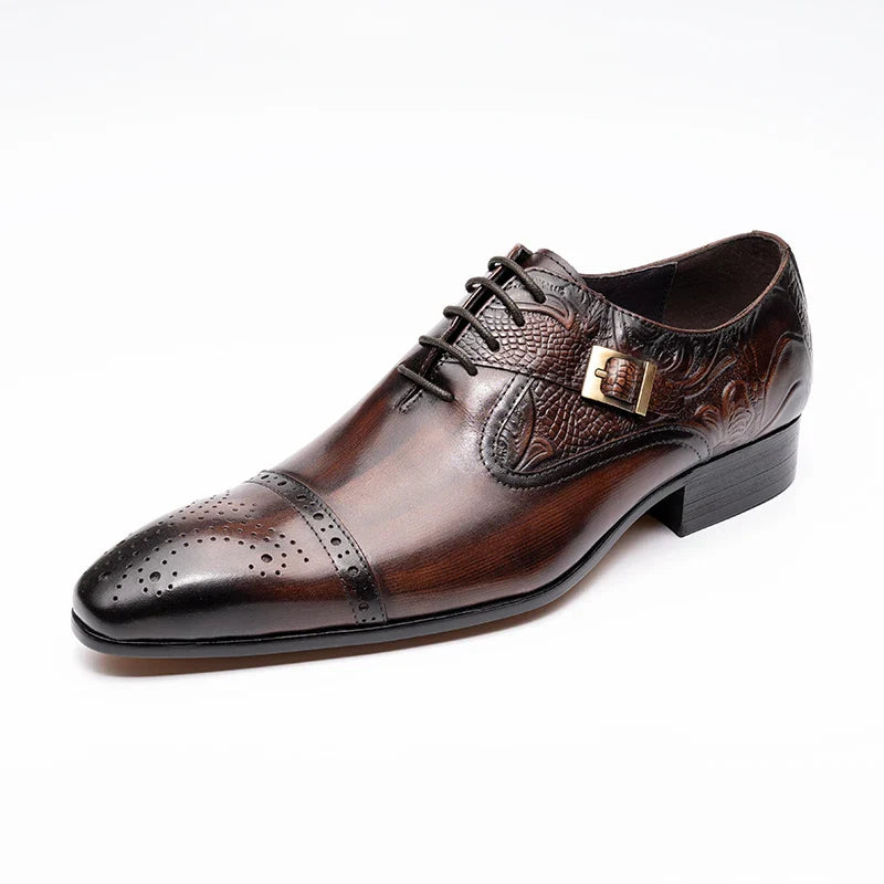 Luxury Business High-end Leather Shoes Men Oxford Shoes Elegant Formal Genuine Leather Dress Shoes European Style Men Shoes