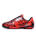 Kids Soccer Shoes Society Long Spikes Futsal Boot Turf Training Sports Football Cleats 2024 New Children Football Studs