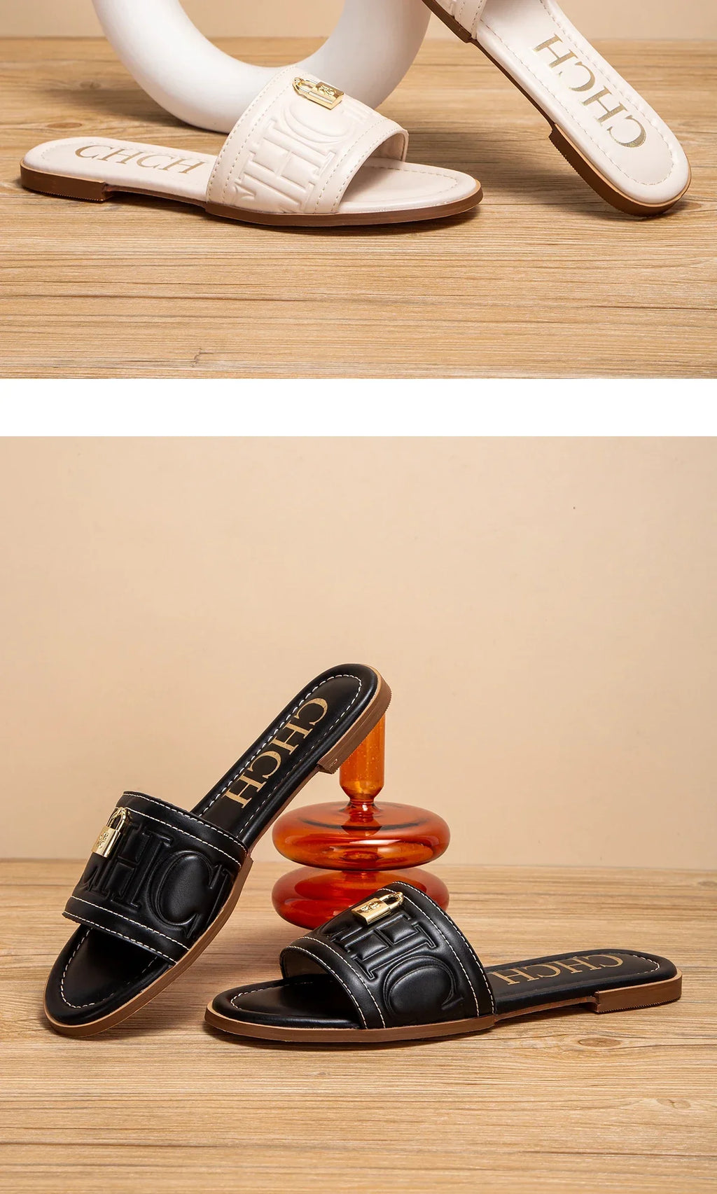 Woman Flat Shoes Summer New Solid Color Embossed Sandals Simple Fashion Slippers For Girl Students Shoes