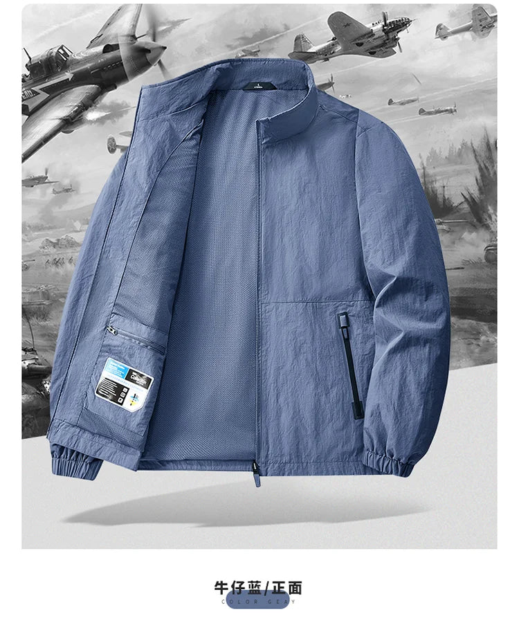 8XL Men Outdoor Jacket Autumn Winter Jacket Hiking Camping Windbreaker Plus Size Spring Oversized Outwear Hooded Coat