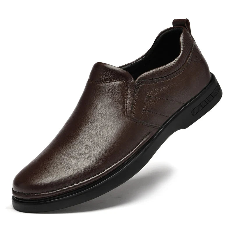 Genuine Leather for Men Business Shoes Stylish Male Comfortable Flats All-match Male Driving Shoes Classic Men Shoes for Wedding