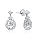 Pear Cut 4*3mm Full Moissanite Stud Earrings for Women Sparkling Wedding Party Earring 925 Sterling Silver Fine Jewelry