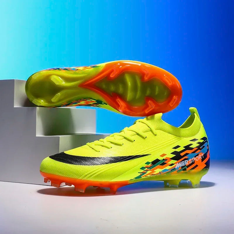 New Men Football Boots Ultralight Soccer Shoes Sport Outdoor Match Unisex Non-Slip Cleats Adult Comfortable Grass High-quality