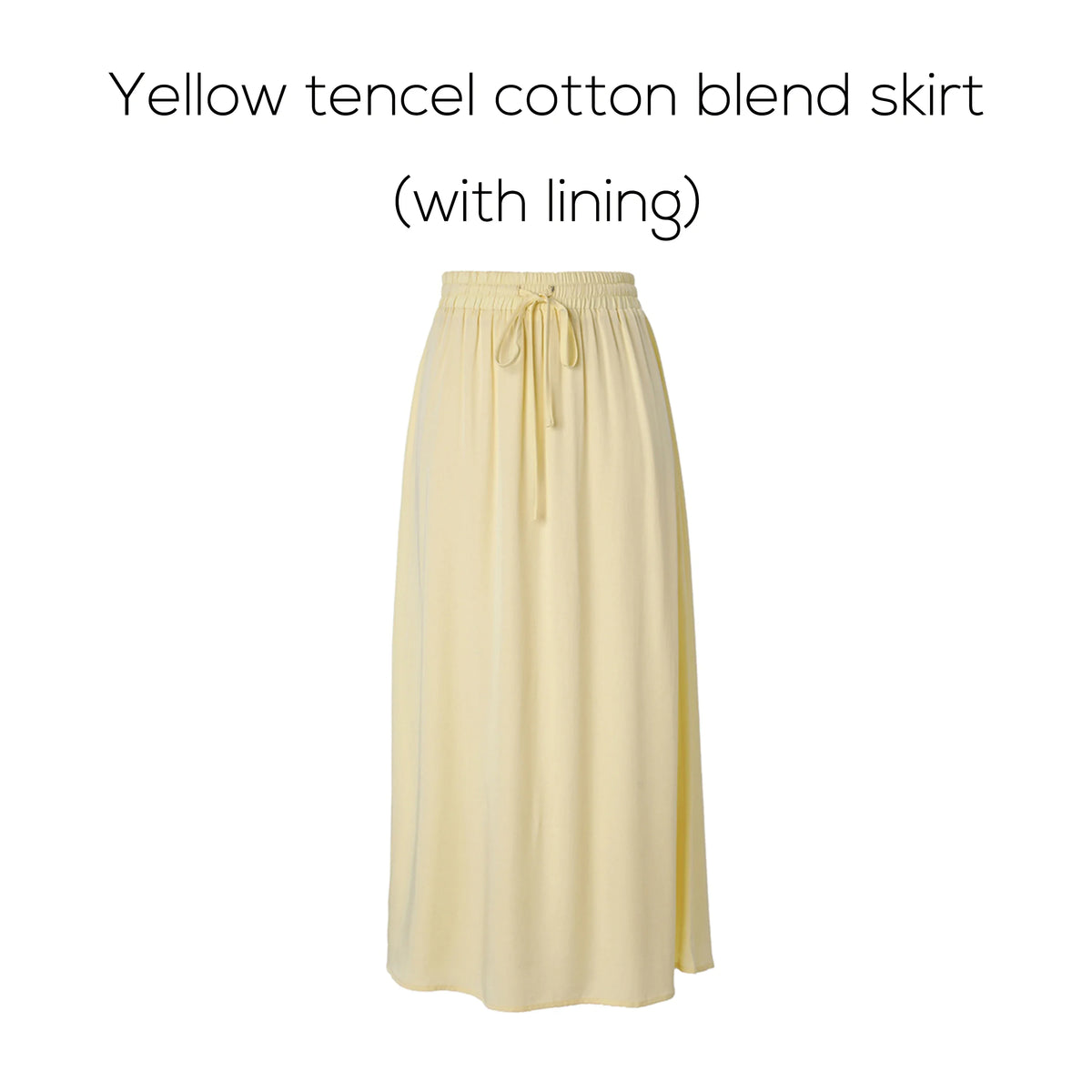 AP 2025 Spring and Summer Women Turn-down Collar Tee Soft Lady Cotton Blend Skirt Comfortable Casual