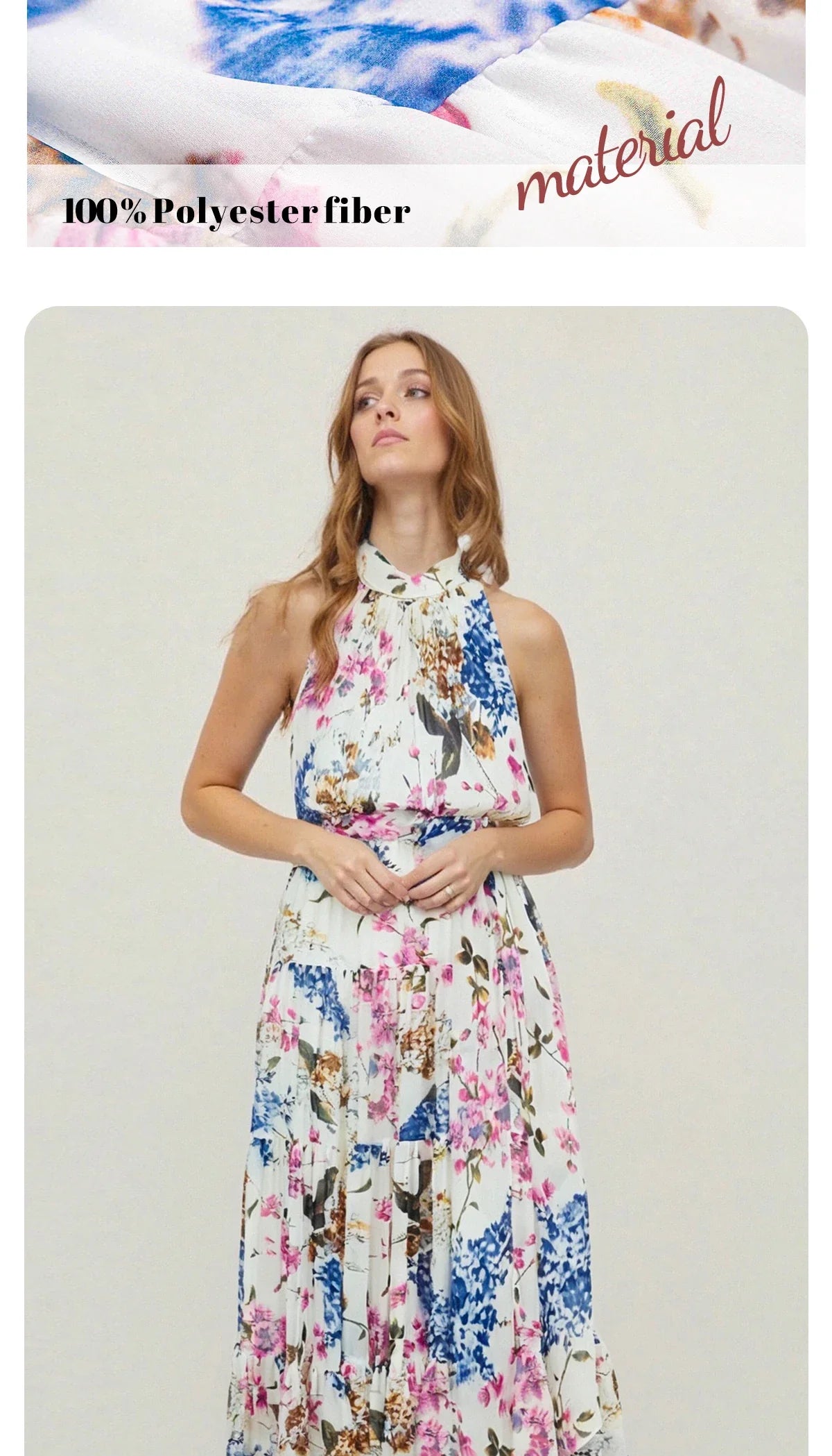 Summer Women Printed Midi Dress Sleeveless Satin Back Button Female Chic Elegant Dress Casual Vacation Party Evening Dress