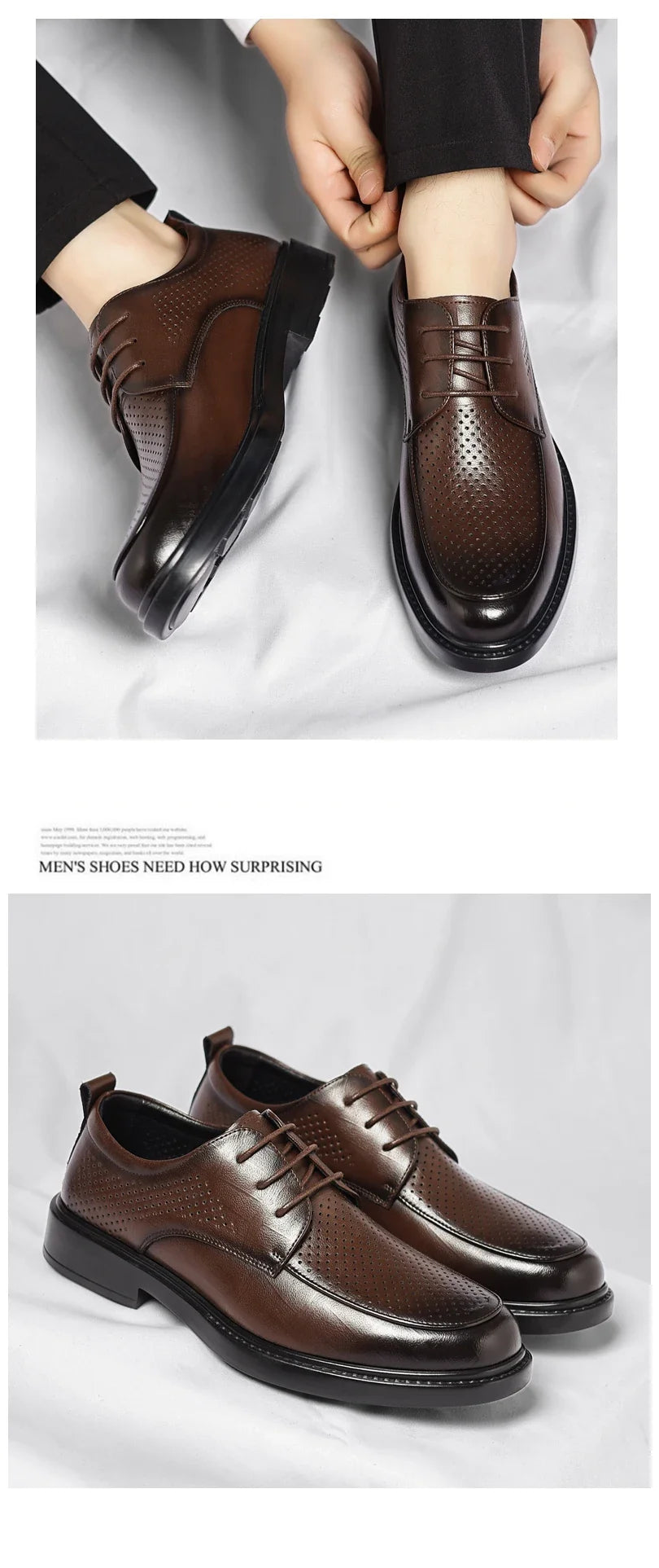 Big Size Elevator Shoes Men Leather Shoes Height Increasing Shoes For Man Increase Insole 6-8CM Invisible Heightening Lift Shoes