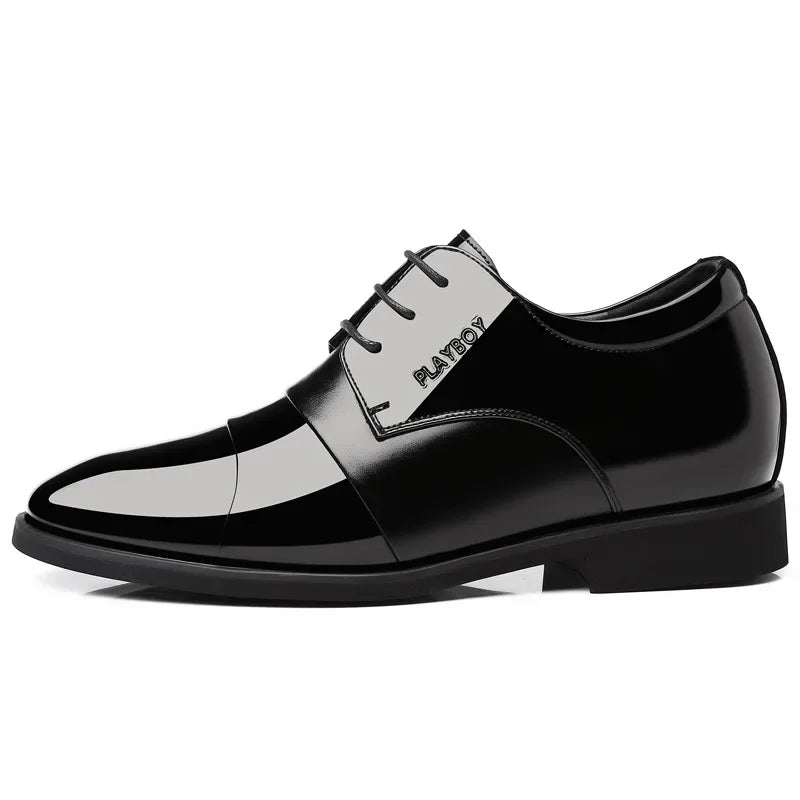 Men's Business Casual Leather Shoes – Genuine Leather, Black or Brown, EU 40–48