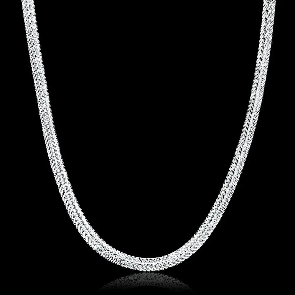 925 sterling silver Snake chain Necklace Noble for women men jewelry designer wedding engagement gifts 50/60cm wholesale price