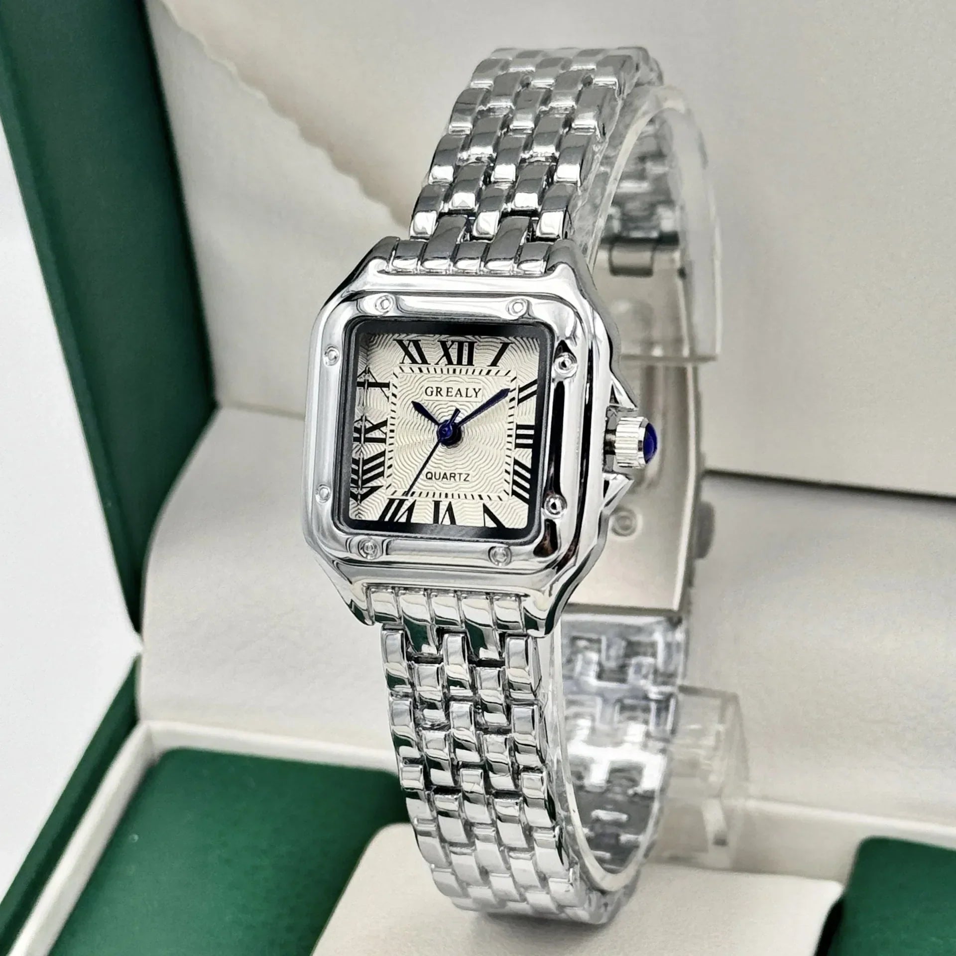 2026 Fashion Women Watch Calendar Stainless Steel Luxury Ladies Quartz Watches Business Female Clock (Without Box）
