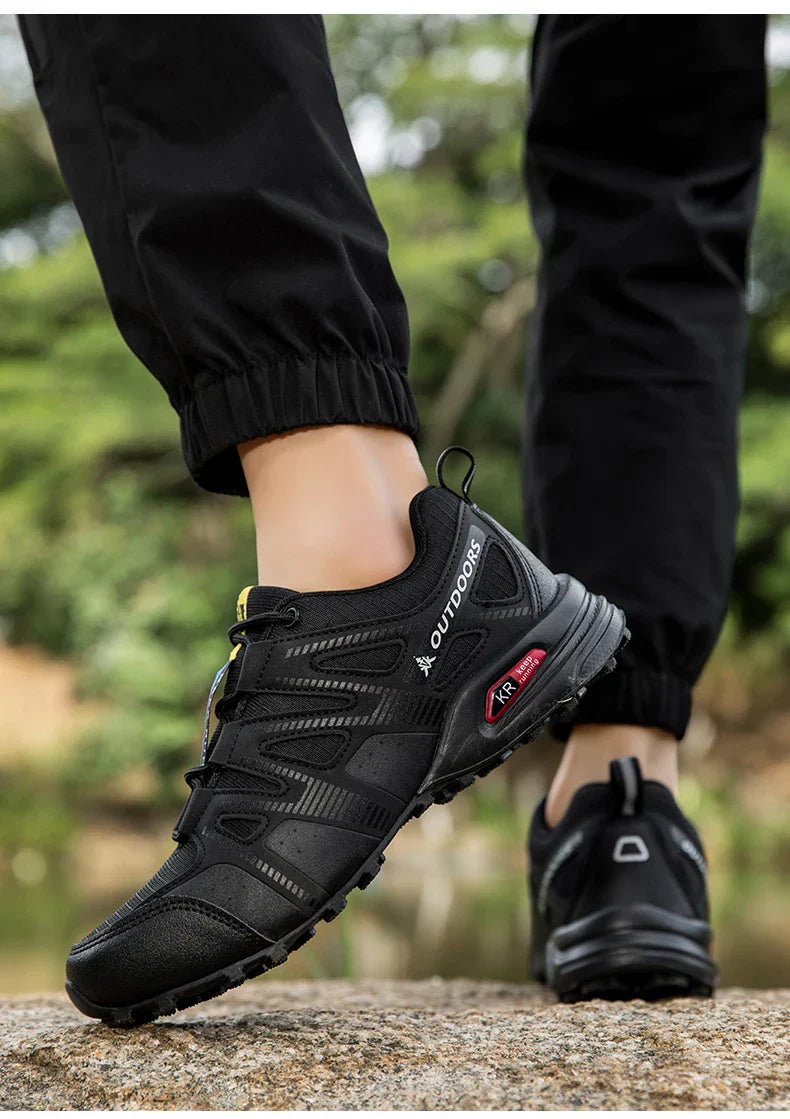 Men Women Hiking Shoes Waterproof Outdoor Trainers Lace-up Climbing Trekking Sneakers Mountain Walking Hunting Tactical Sneakers