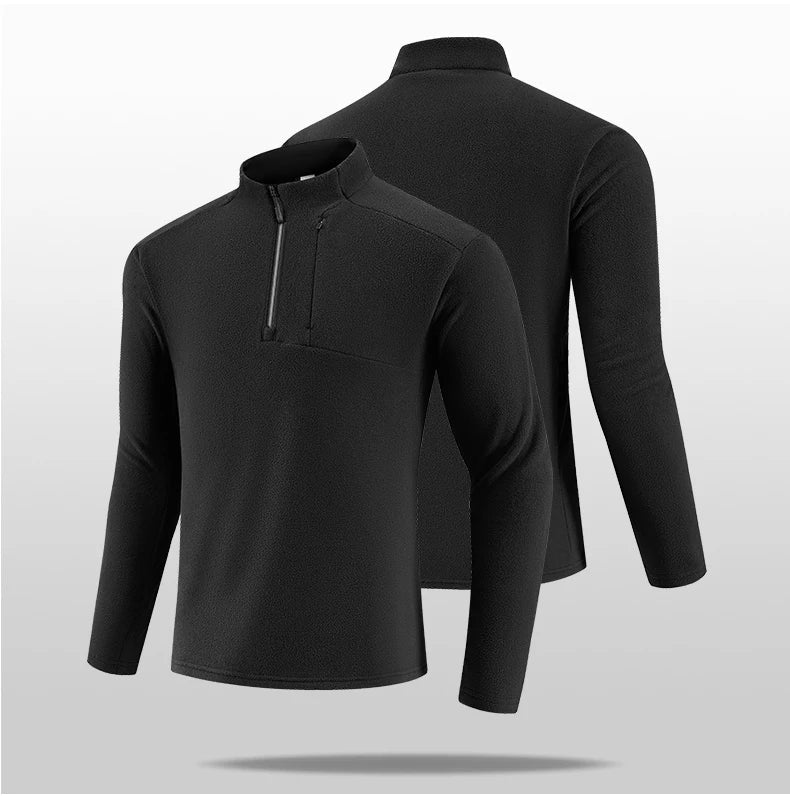 SBWL New high-quality men's autumn and winter outdoor sports inner layer warm long-sleeved T-shirt fitness running jacket Tops