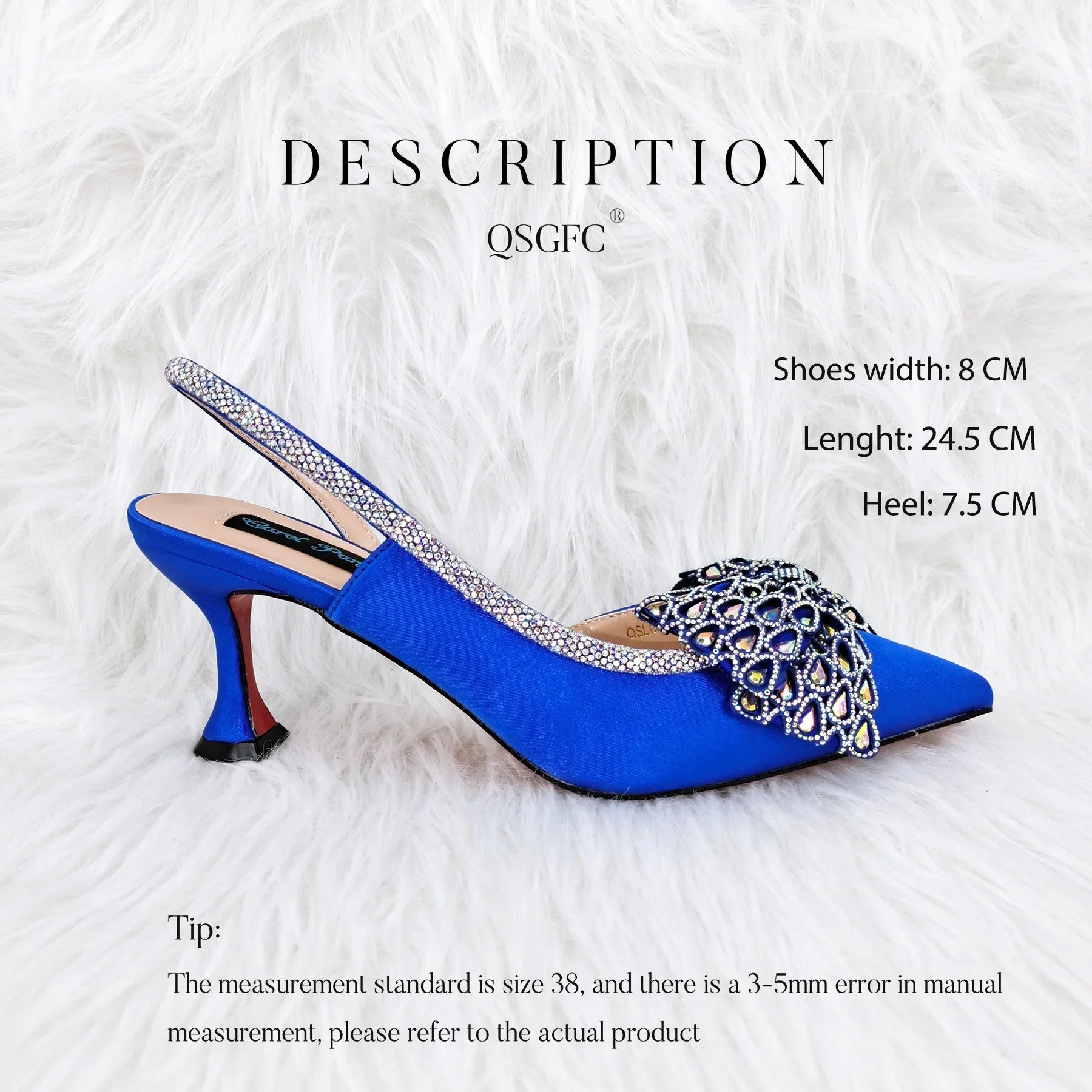 princess style  Young Girl Rhinestone-encrusted Bag & Comfortable  High Heels