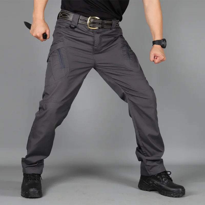 Men's Cargo Pants Multi Pocket Tactical Men Pants Casual Military Army Combat Trousers Waterproof Hiking Pants Plus Size 6Xl